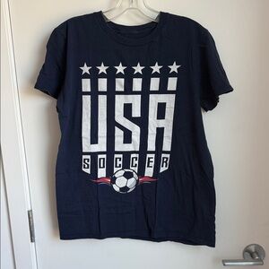 Gildan Navy USA Soccer Graphic Tee